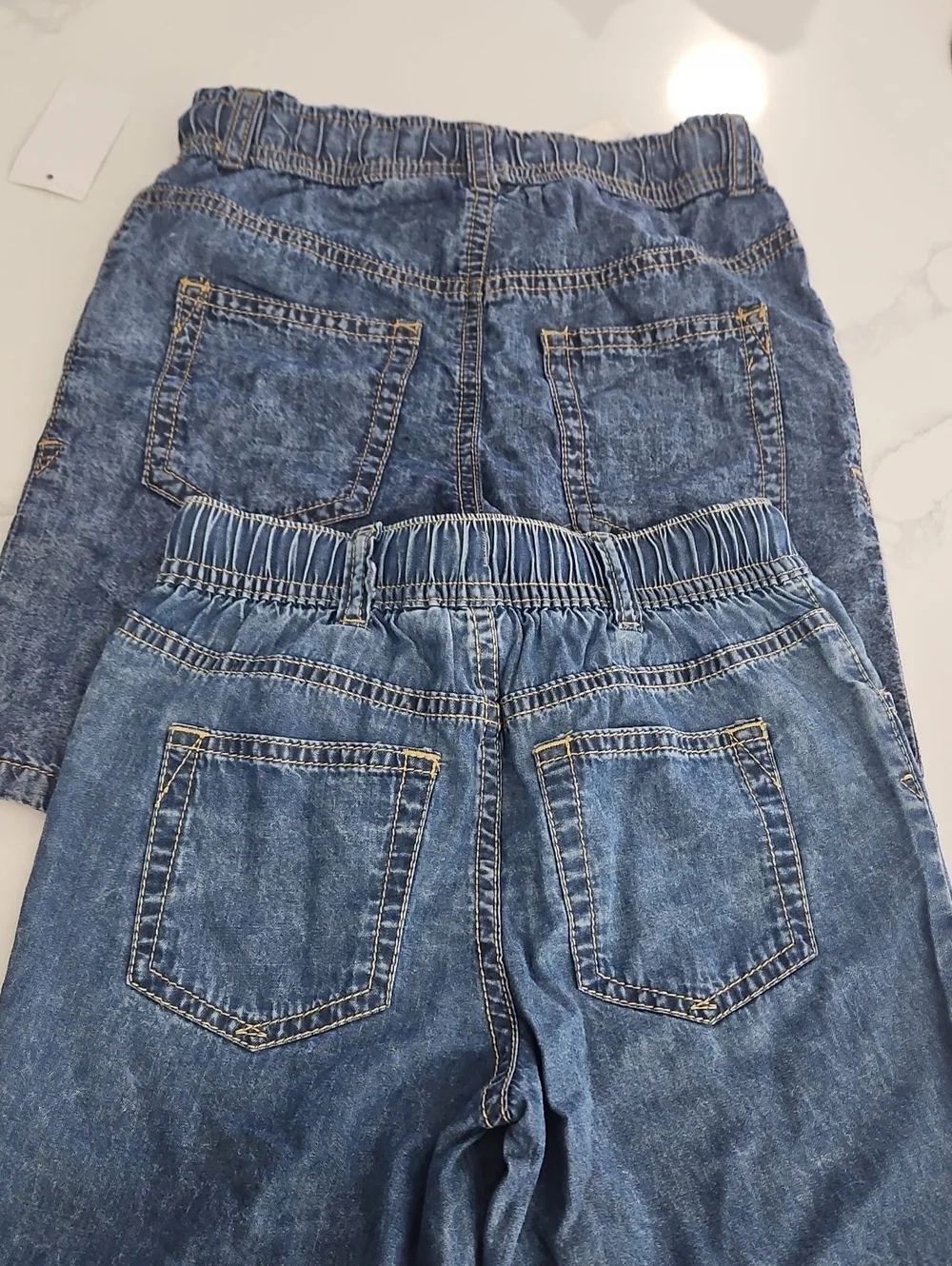 Gap Denim Jogger Shorts with Drawstring - Blue Boy Size 5